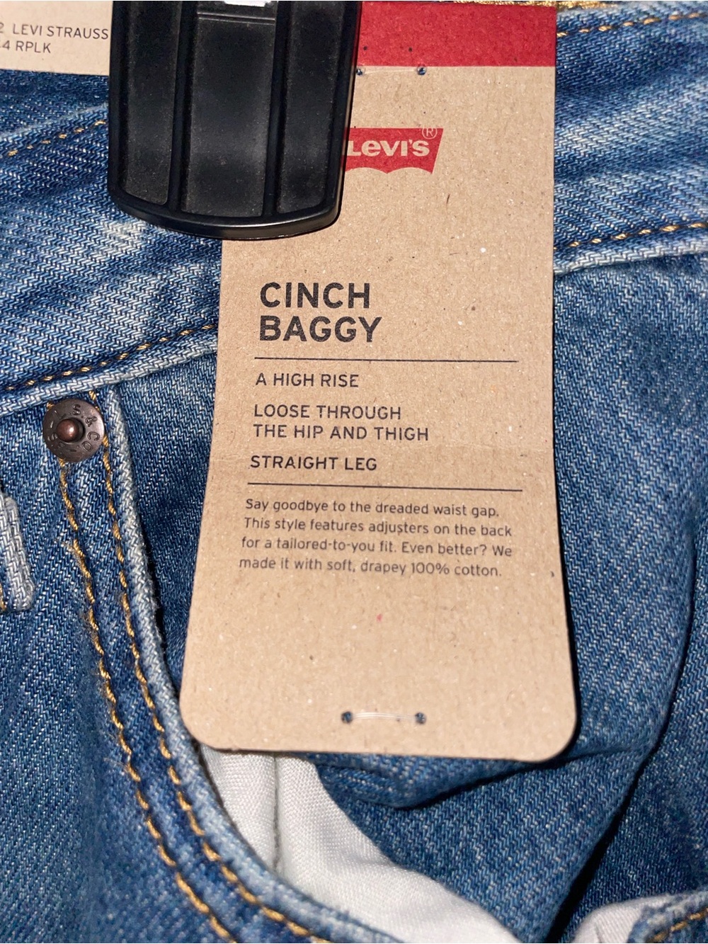 Levi’s Women Cinch Baggy Lightweight Jeans In chasing dreams Sz 29 NWT - Picture 10 of 14